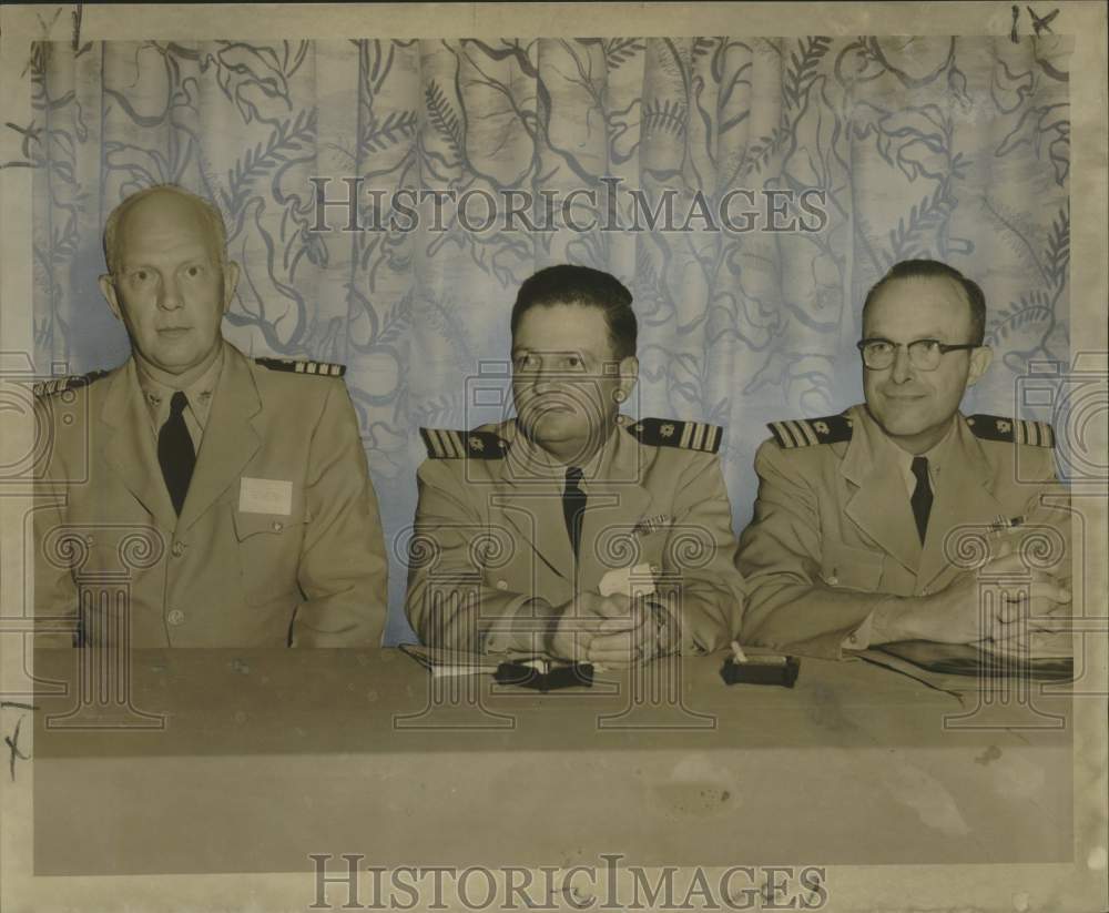 1957 Press Photo Attendees at Navy Transportation Conference - noo27224
