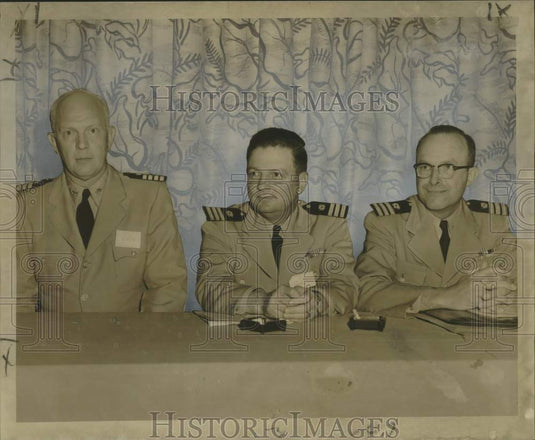 1957 Press Photo Attendees at Navy Transportation Conference - noo27224