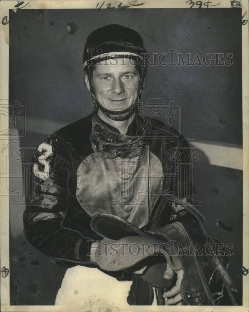 1963 Press Photo Jockey Johnny Heckmann, New Orleans-born horse race jockey- Historic Images