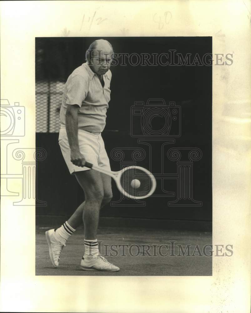 1976 Press Photo Ron Holmberg at New Orleans Lawn Tennis Club Tournament- Historic Images