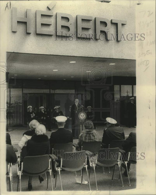 1976 Press Photo Algiers-Retiring Congressman F.E. Hebert at Hospital dedication