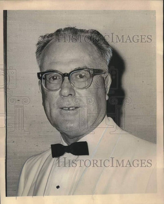 1965 Press Photo William P. "Cy" Hickey, President, East Gentilly Lions Club- Historic Images