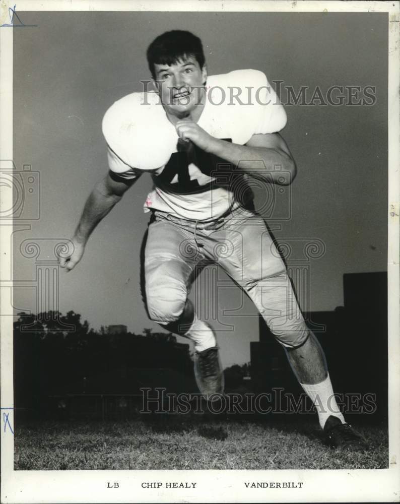 1967 Press Photo Chip Healy, Line backer, Vanderbilt - noo29421- Historic Images