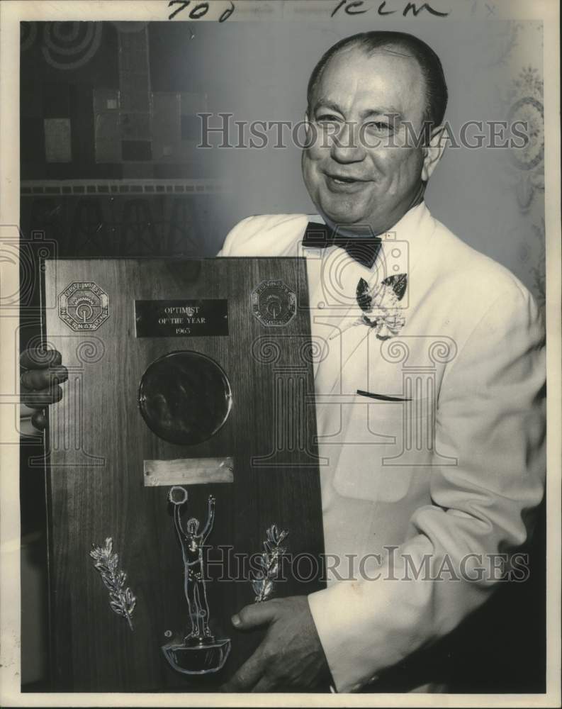1964 Press Photo Edward Hardiler Named &quot;Optimist of the Year&quot; by Optimist Club
