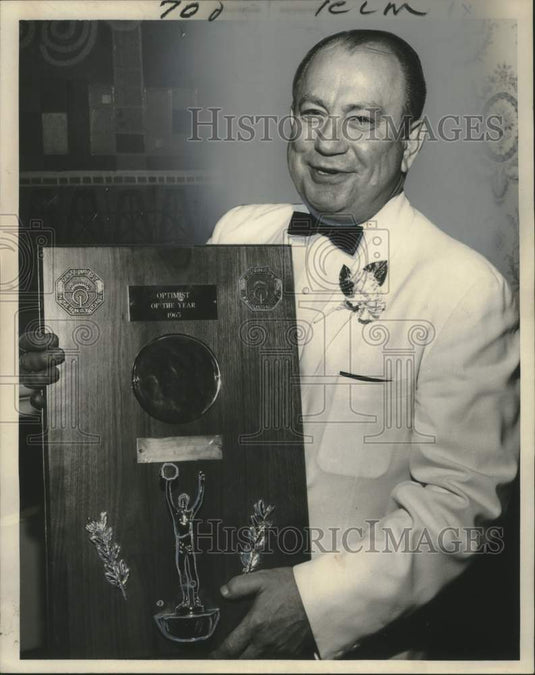 1964 Press Photo Edward Hardiler Named "Optimist of the Year" by Optimist Club