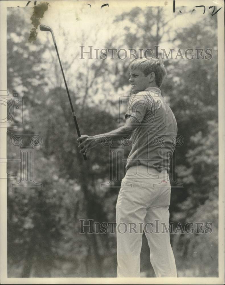 1970 Press Photo Hinson on 17th hole, golfing - noo30523- Historic Images