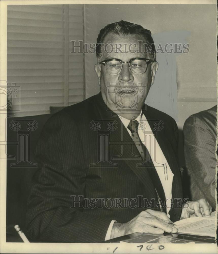 1967 Press Photo L.A. Holland, chairman, Louisiana State Racing Commission