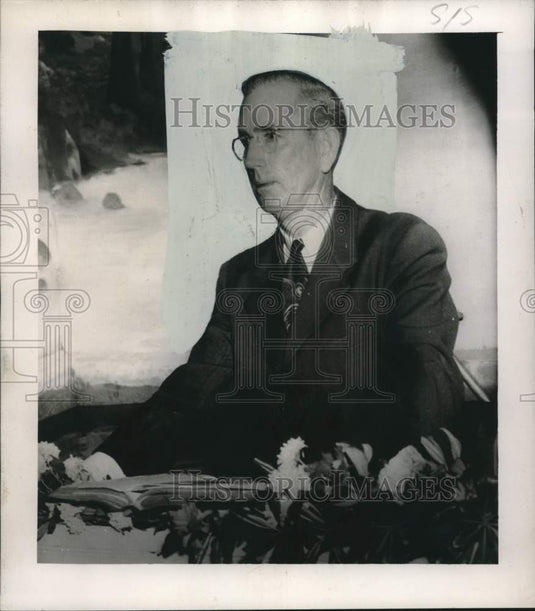 1956 Press Photo Reverend Jesse Hughes of Harahan's First Baptist Church