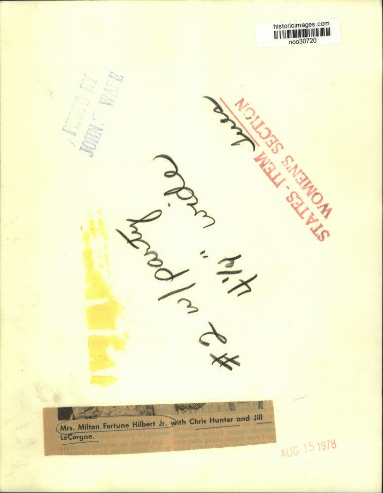 1978 Press Photo Guest attending a benefit gala fund raiser - noo30720