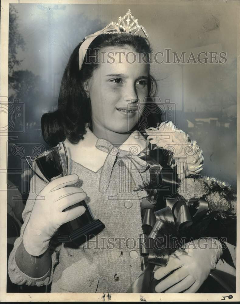 1964 Press Photo Janet Hill, queen of Annunciation Boosters Club Bowl, Louisiana