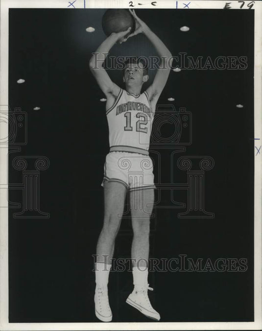 1972 Press Photo Butch Hildebrand, Guard for Northwestern Basketball Team