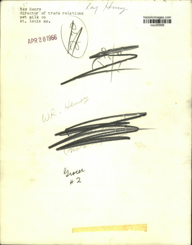 1966 Press Photo Pet Milk Company Executive Ray Henry - noo30959