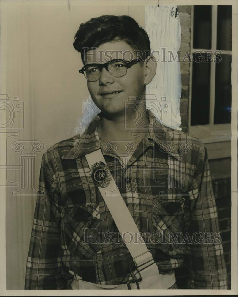 1952 Press Photo Junior Traffic Patrolman of the Week Arthur Hingerter- Historic Images