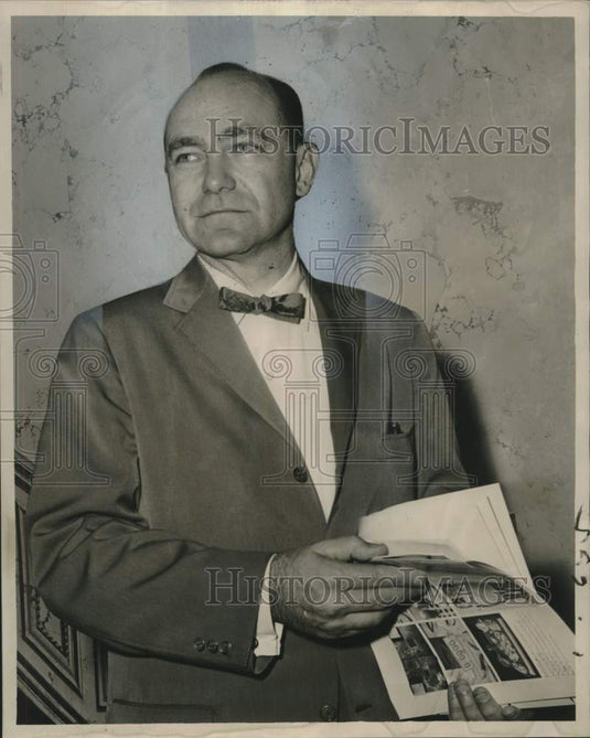 1963 Press Photo Sam Hunter, art critic speaks in New Orleans- Historic Images