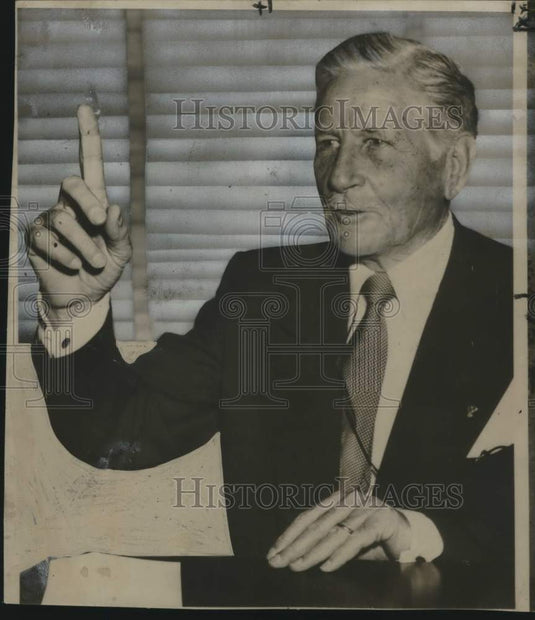 1951 Press Photo Patrick J. Hurley before Senate committee - noo31023