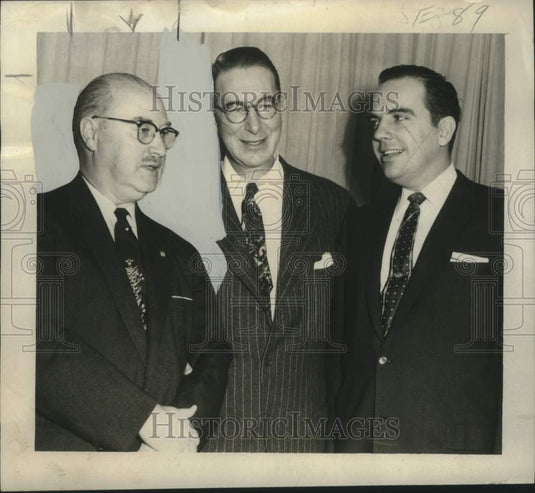1954 Press Photo Politicians from Tennessee and California Meet- Historic Images