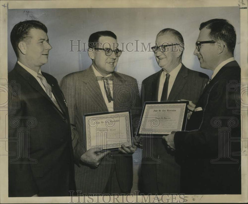 Load image into Gallery viewer, 1959 Press Photo Palm-Air Civic Association Principals at Meeting - noo31253
