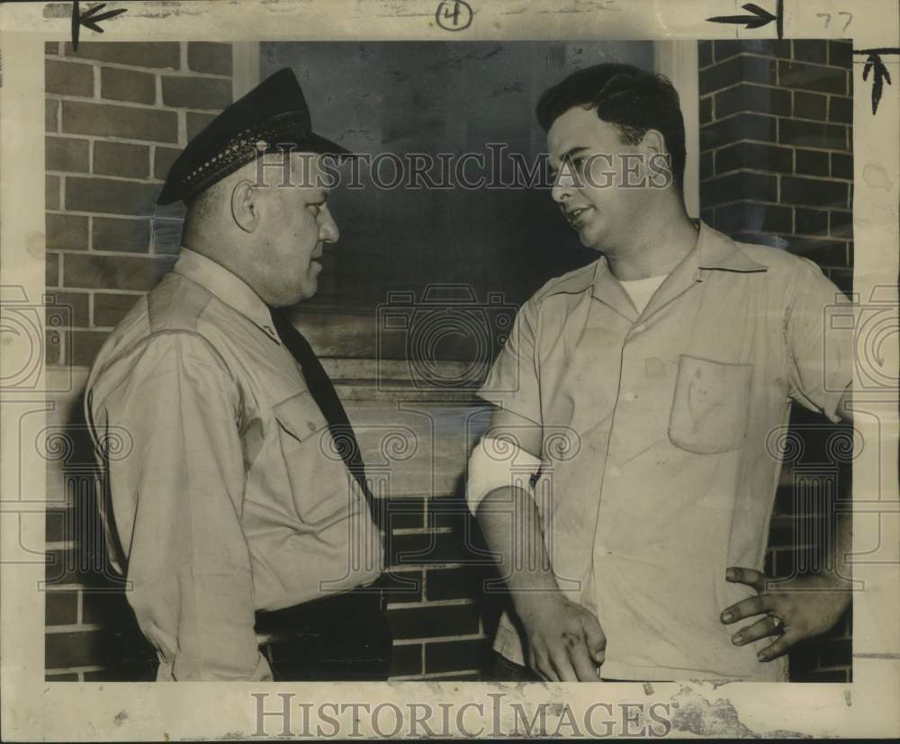 1950 Press Photo James Gremillion, tried to apprehend Jefferson Parish Fugitive