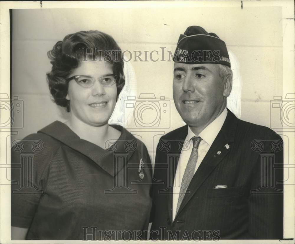 1967 Press Photo Frances Skiffington &amp; Connell Hughes, Veterans of Foreign Wars
