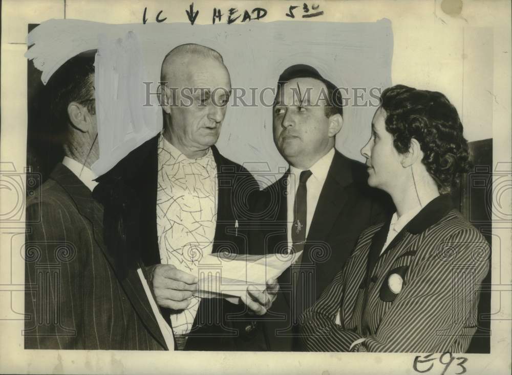 1956 Press Photo New officers of Youth Clubs of Louisiana Boys' Clubs installed