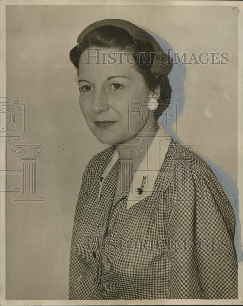 1955 Press Photo Mrs. Virgil T. Jackson Junior, New Orleans Garden Society