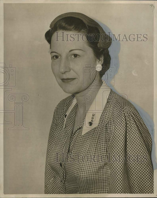 1955 Press Photo Mrs. Virgil T. Jackson Junior, New Orleans Garden Society