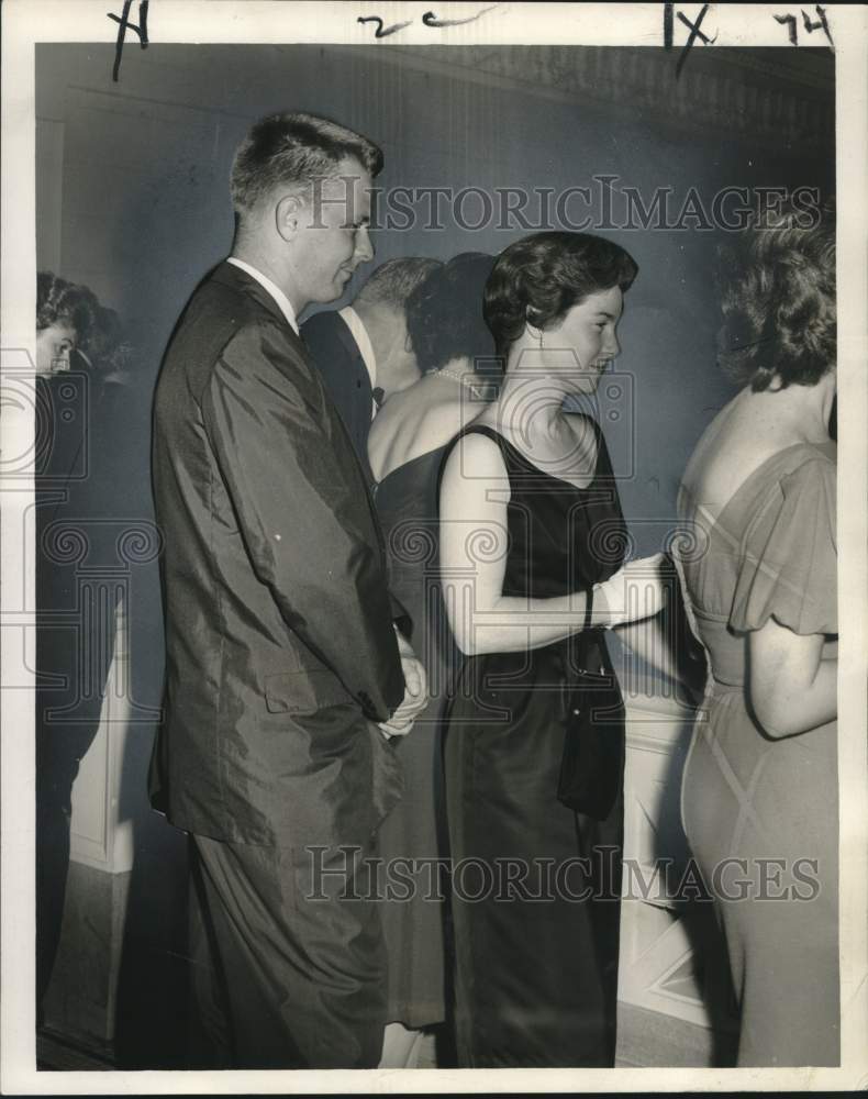 1959 Press Photo Mr. and Mrs. Stanhope F. Hopkins at Delgado Museum of Art
