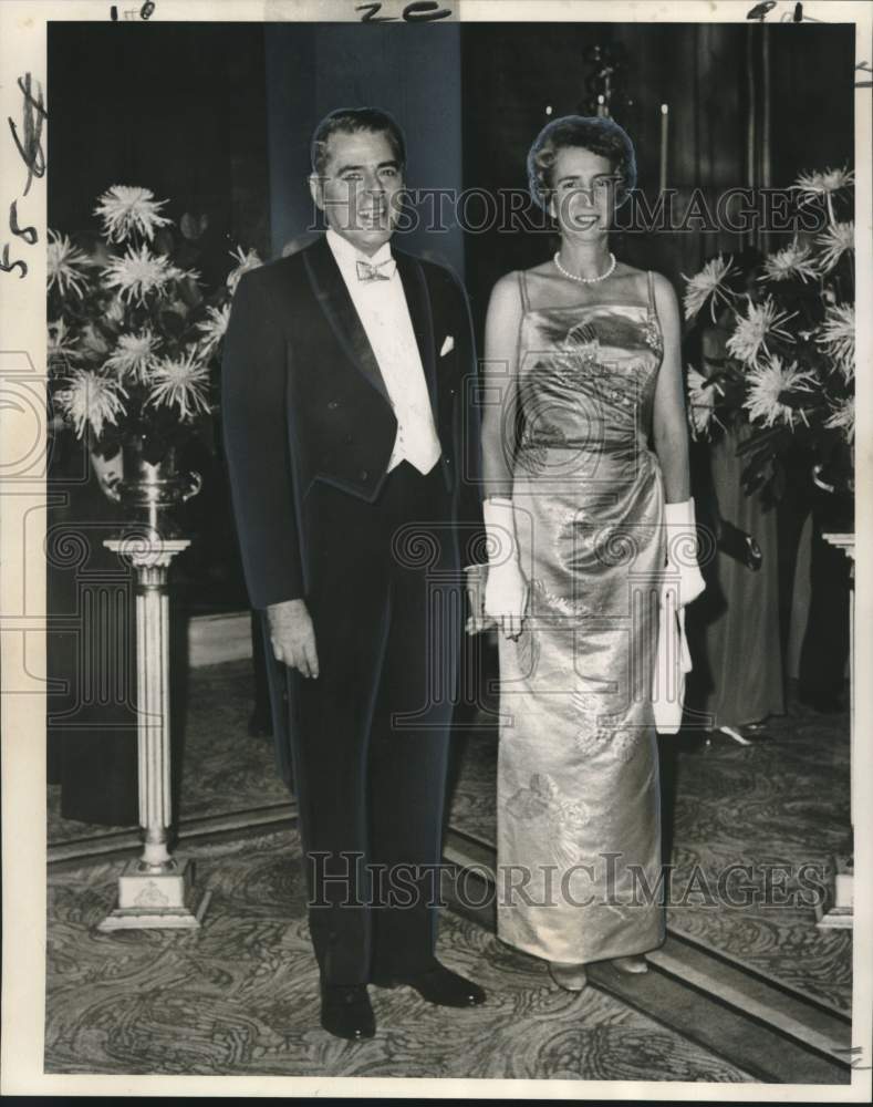 1965 Press Photo Mr. and Mrs. Richard C. Jaubert, Vieux Carre hotel - noo31962- Historic Images