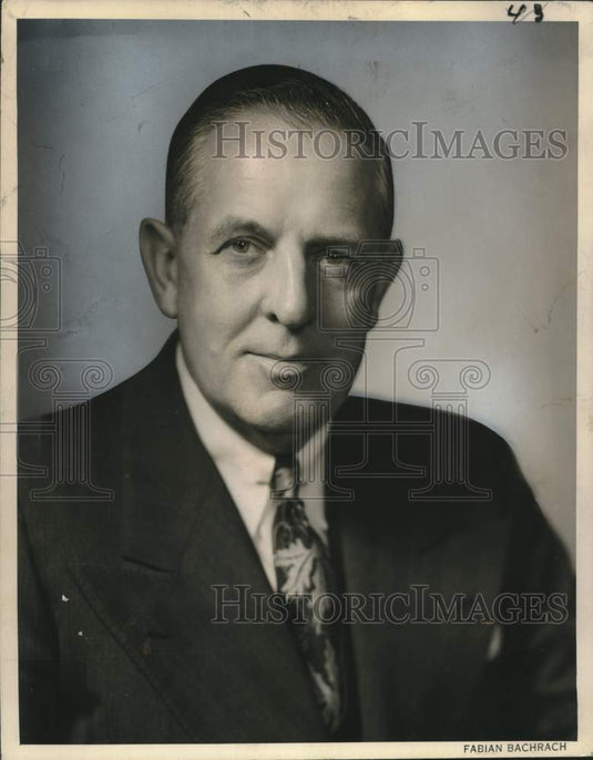 1959 Press Photo Paul G. Hoffman, administrator of Marshall Plan of foreign aid