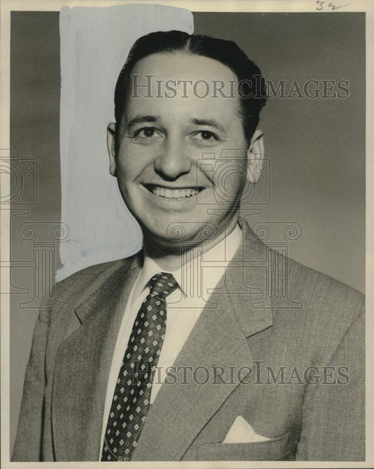1956 Press Photo David E. Hogan, March of Dimes Campaign Official - noo32090