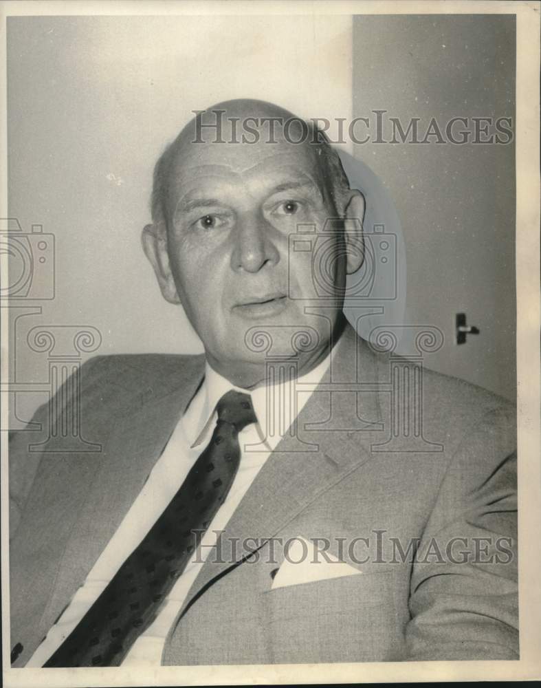 1969 Press Photo German Executive Gerhard Hoeltje - noo32114