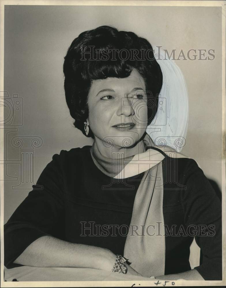 1967 Press Photo Mrs. August Hoffman Jr., President, Opit-Mrs. Club, New Orleans