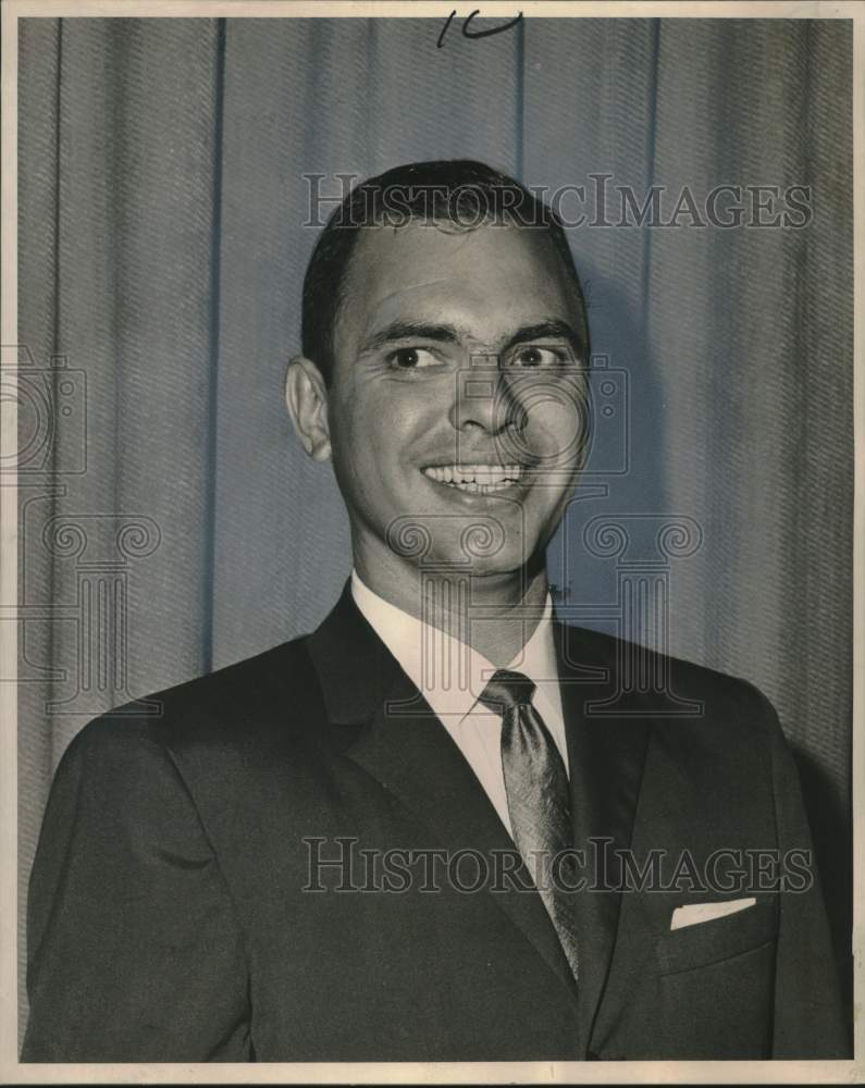 1964 Press Photo Charles H. Jeanfreau, Junior Chamber of Commerce- Historic Images