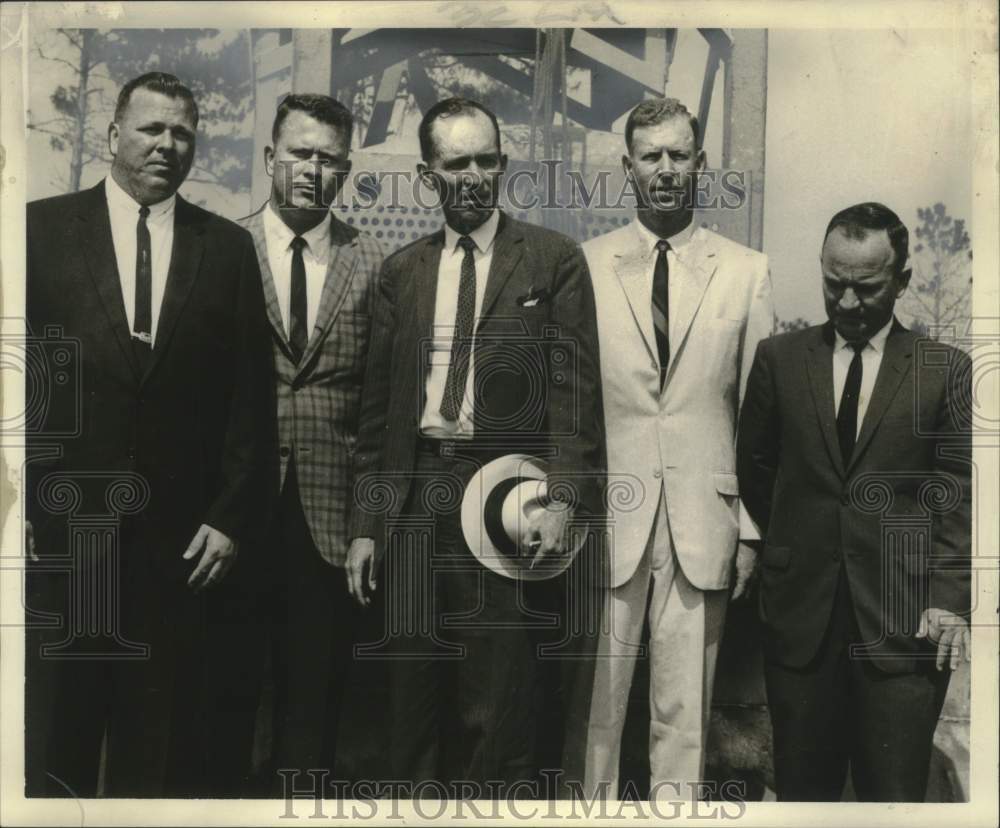 1964 Press Photo Principals at groundbreaking Jackson County Jr. College, Miss.