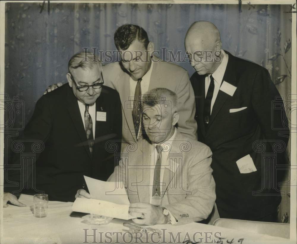1958 Press Photo Officers of Police Jury Association of Louisiana - noo32323