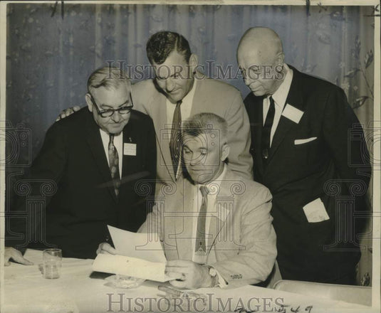 1958 Press Photo Officers of Police Jury Association of Louisiana - noo32323