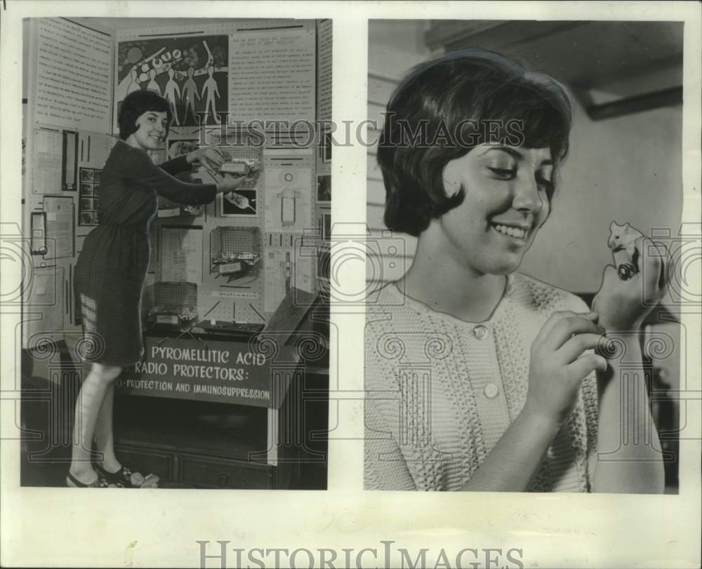 1966 Press Photo Teenage Scientist Letaintia &quot;Tanny&quot; Jankowski of New Jersey