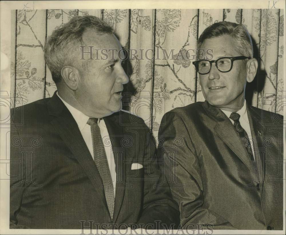 1966 Press Photo Elroy Eckhardt, Grant Jahncke Construction Industry Association