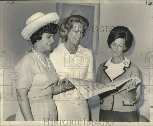 1966 Press Photo New Orleans Opera House Association- Score of the Opera Tosca