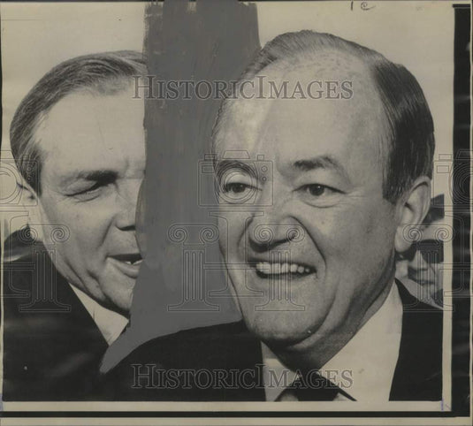 1968 Press Photo Louisiana Governor John M'Keithen, Vice-President Humphrey