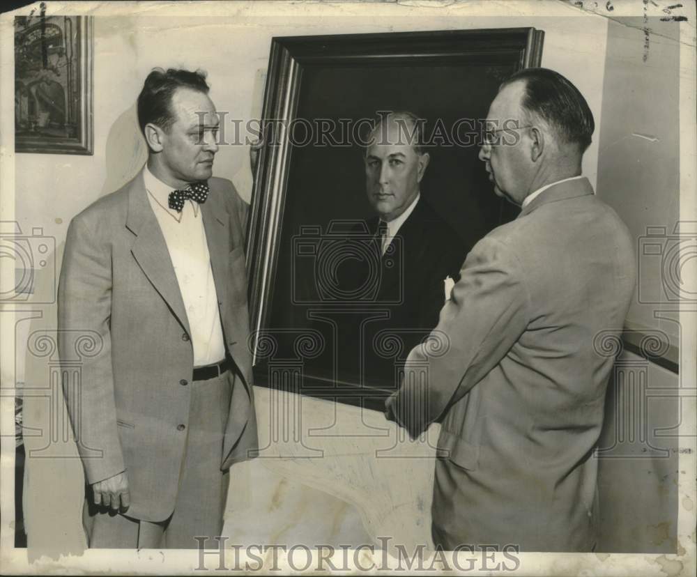 1951 Press Photo Portrait Presented to Eye, Ear, Nose and Throat Hospital