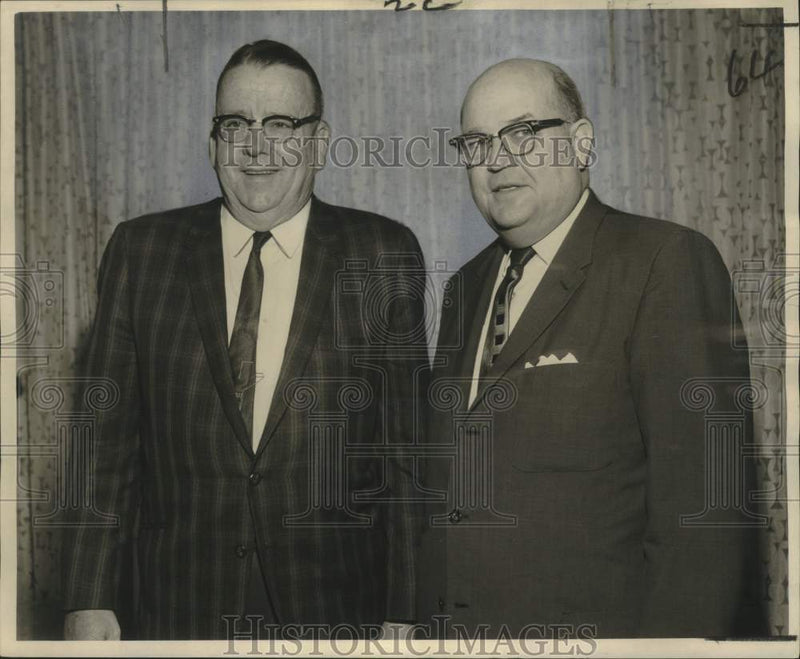 Load image into Gallery viewer, 1965 Press Photo Dr. John A. Hunter &amp; T. Sterling Dunn, International House
