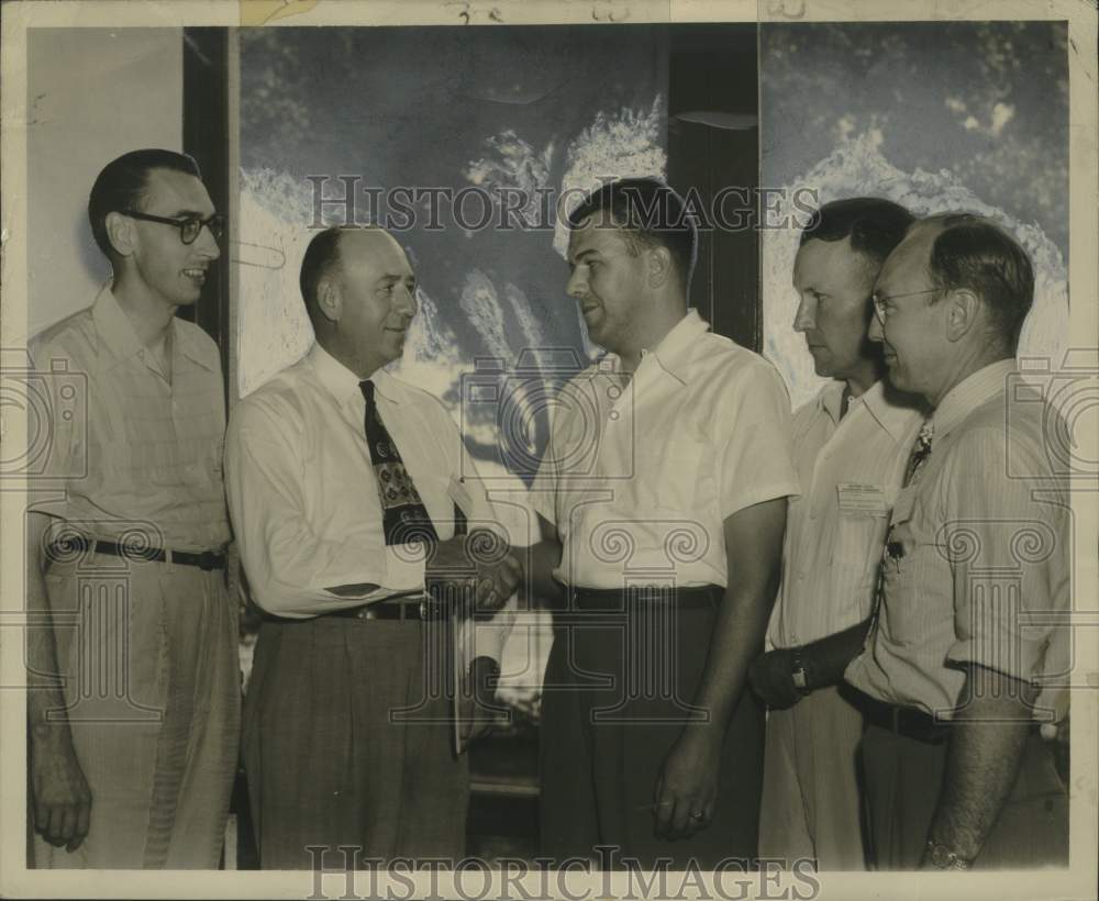 1950 Press Photo William Norton Jackson and Certified Public Accountants Society- Historic Images