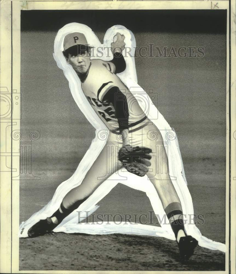 Load image into Gallery viewer, 1971 Press Photo Bruce Kison, Pittsburgh relief pitcher - noo33142
