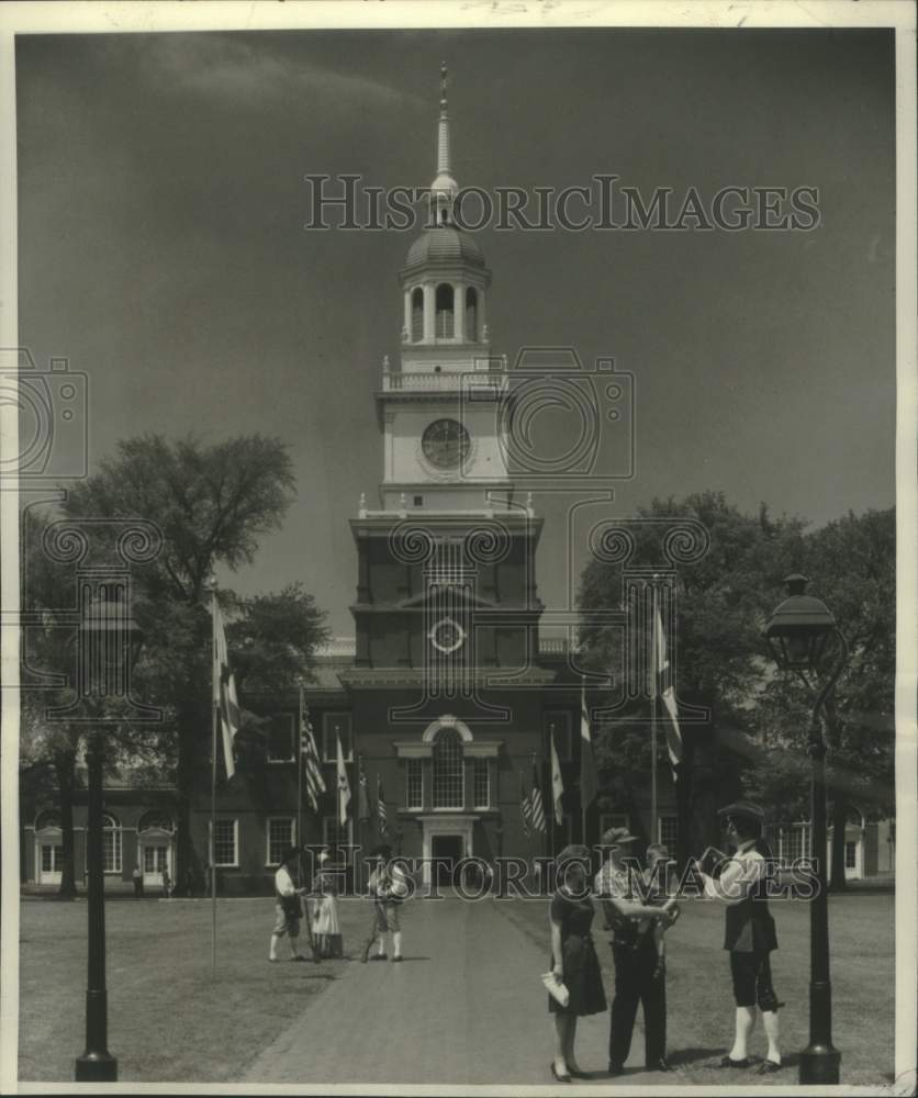 1966 Press Photo Independence Hall replica at Henry Ford Museum in Michigan