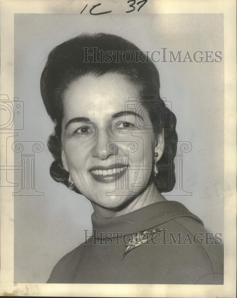 1965 Press Photo Mrs. T Milton Hynes, President-Little Sisters of the Poor Guild
