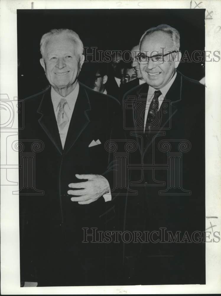 1973 Press Photo Czechoslovak President, Communist Party Chief - noo33303