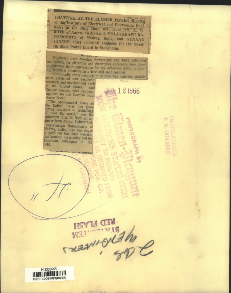 1966 Press Photo Institute of Electrical and Electronics Engineers - noo33314