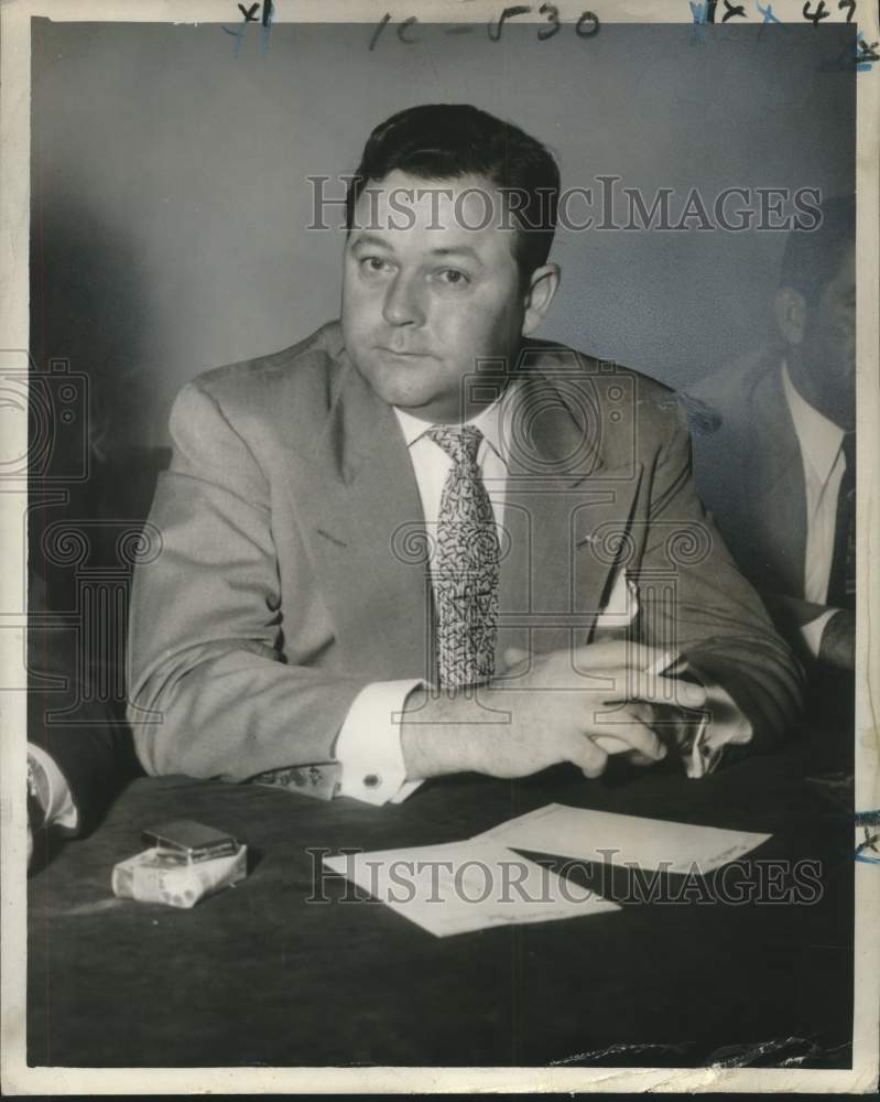 1956 Press Photo Mayor Frank Kees of Natchitoches - noo33318