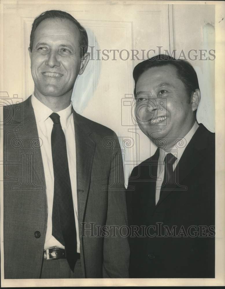 Load image into Gallery viewer, 1969 Press Photo Speakers at the 14th annual convention of the Louisiana AFL-CIO
